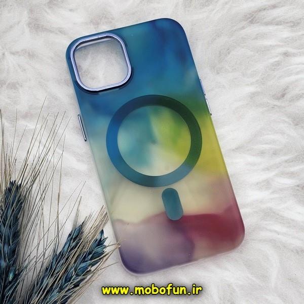 قاب گوشی iPhone 13 - iPhone 14 آیفون طرح متال آبرنگی مگ سیف اورجینال Creative Case کد 458